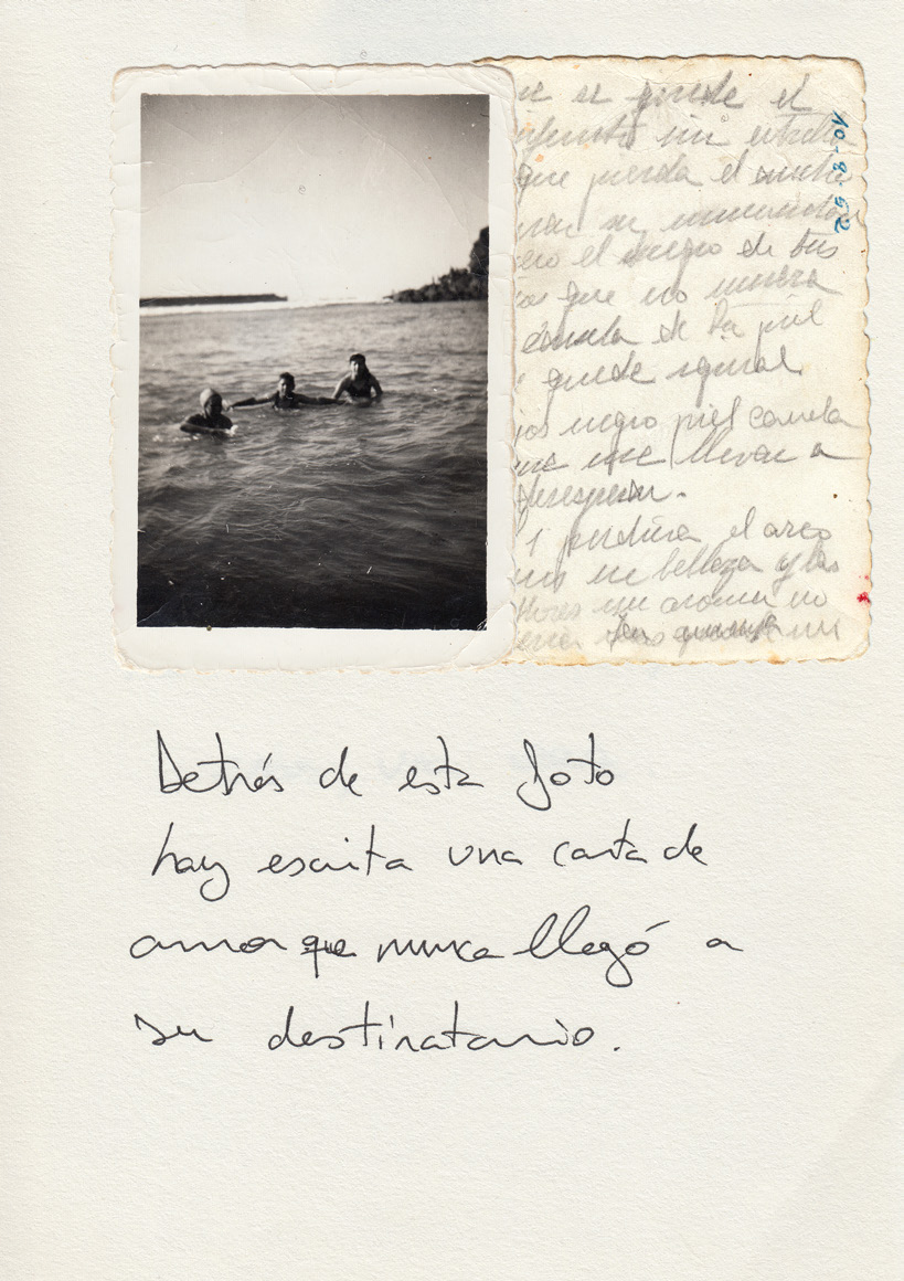 Detrás de esta foto hay escrita una carta de amor que nunca llegó a su destinatario.