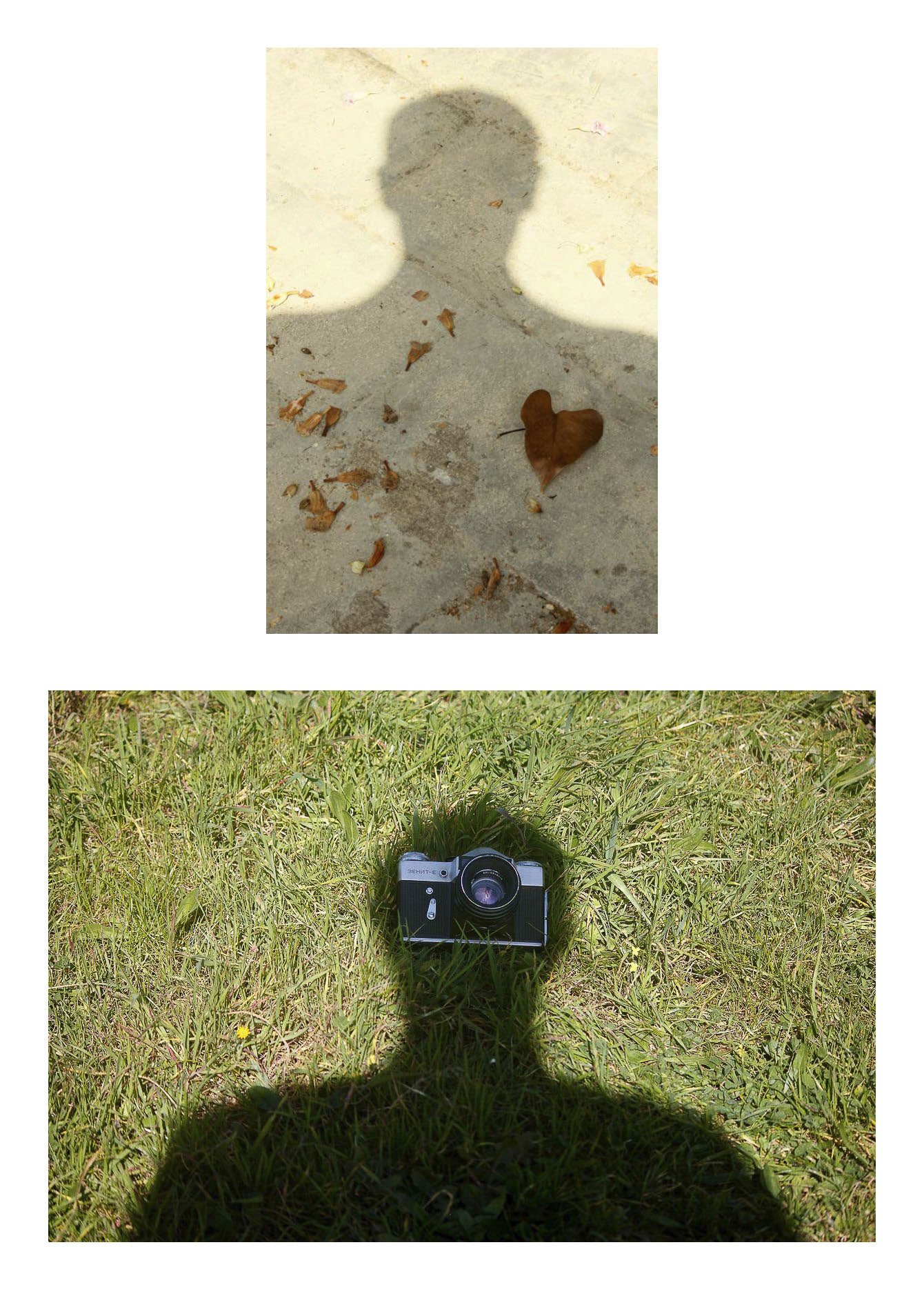 Sombra de fotógrafo con cámara