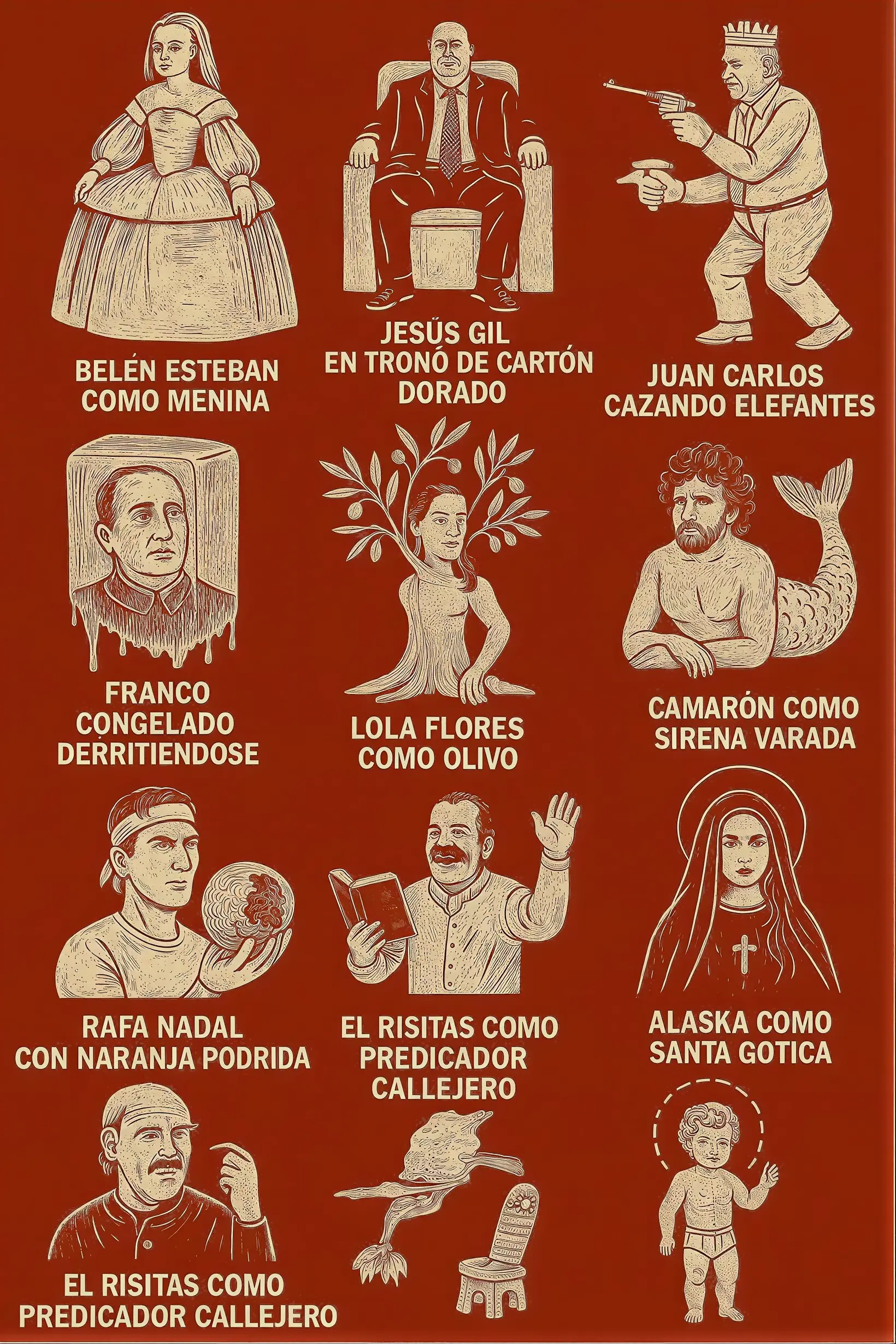 Collage personajes