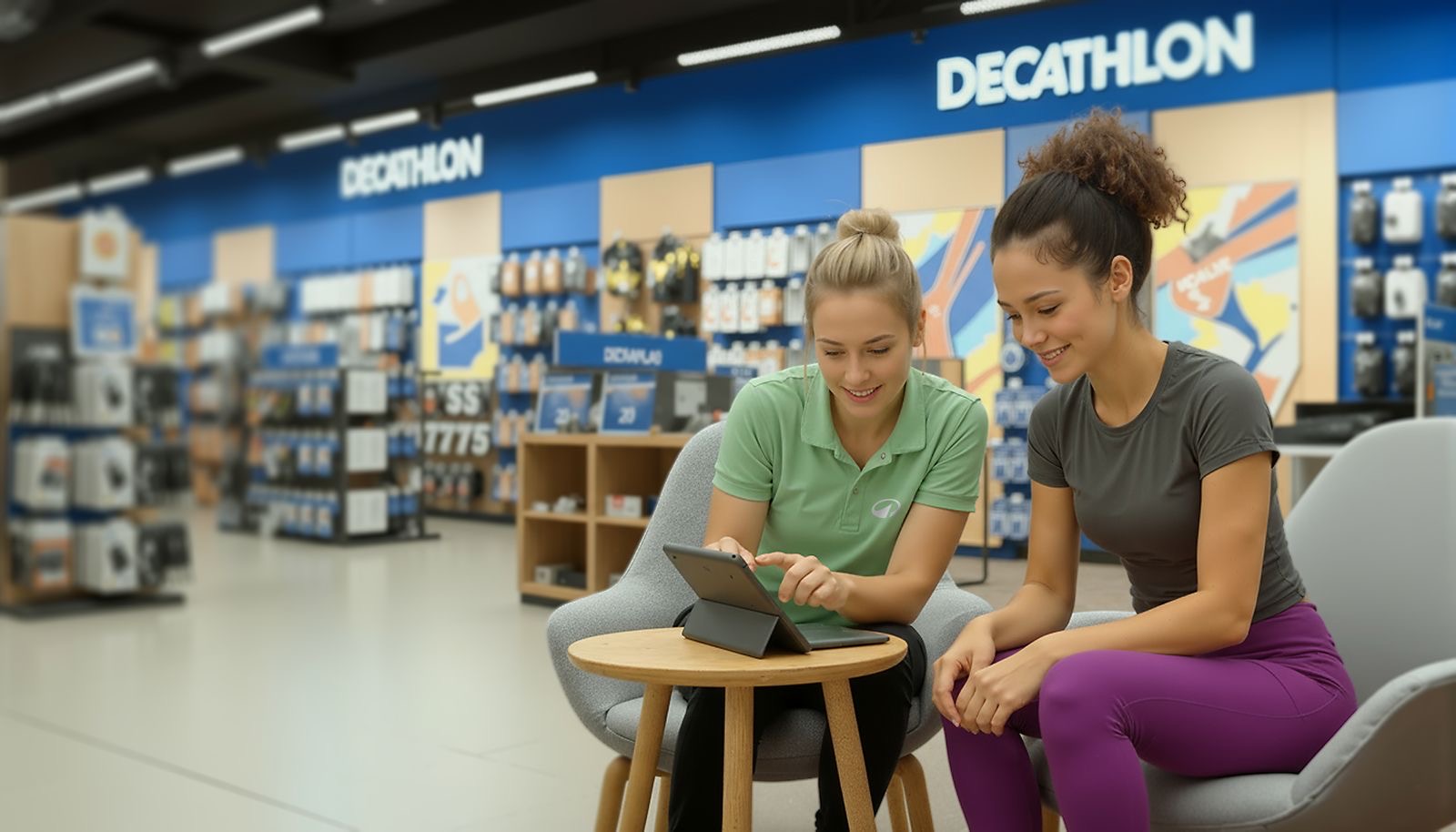 Campaña Decathlon Circularity Vision 2035 en tienda